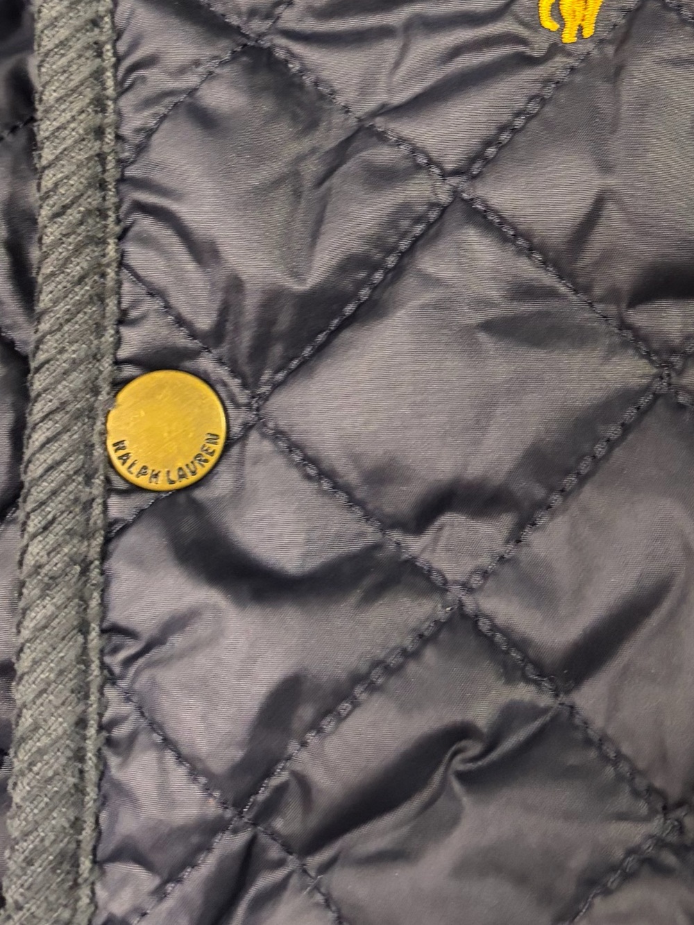Ralph Lauren Polo Size 3M Baby Snowsuit Navy Blue Quilted Bunting - Picture 8 of 13